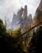 Caspar David Friedrich Rocky Ravine oil painting
